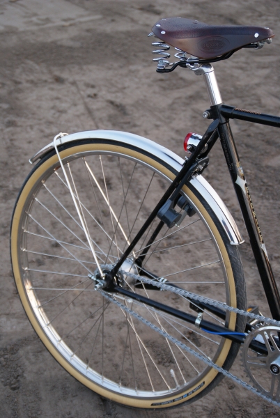 stainless frontfender on rearwheel